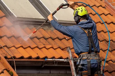 Démoussage et hydrofuge de toiture à Quinéville